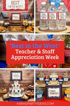 the best in the west teacher and staff appreciation week is on display at this year's party