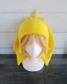 These hats are made from fleece and interfacing in the ears, but still allows for some floppiness and do not stand up (sorry but I do not offer this option). ⫸ Perfect for: fans, cold weather, costumes, or conventions. Very warm! ⫸ Size: Fits anyone age 5+, one size fits most. Circumference about 24-25 in.⫸ Care instructions: I recommend hand wash but should be fine in machine wash cold. ⫸⫸Yellow is the only version not made when ordered.All hats are made in a smoke-free, pet-free environment. A Weather Costumes, Bunny Hat, Fleece Hat, Happy Spring, Cold Weather, Stand Up, Care Instructions, Hand Wash, Thing 1