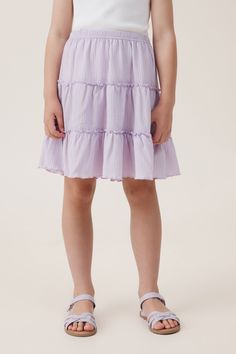 Hallie Tiered SkirtCotton On Kids - Hallie Tiered Skirt - Lilac DropKids | Girls | Clothing | Shorts Skirts & PlaysuitsKids | Girls | Clothing | Shorts, Skirts & PlaysuitsKids | Girls | Clothing | Shorts, Skirts & Playsuits Baby Swimming, Shorts Skirts, Swimwear Dress, Shoes Flats Sandals, Slipper Sandals, Tier Skirt, Short Shirts, Swim Accessories, Slipper Boots