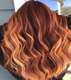 Bright Copper Hair, Haircut Summer, Red And Blonde, Light Red Hair, Purple Hair Highlights, Red Copper Hair Color, Hello Hair