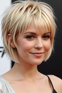 Pelo Bob Ondulado, Hair Dye Color Ideas, Short Shag Haircuts, Short Shag Hairstyles, Shag Haircuts, Short Shag, Hairstyles And Haircuts