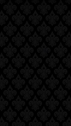 black and white wallpaper with an ornate design