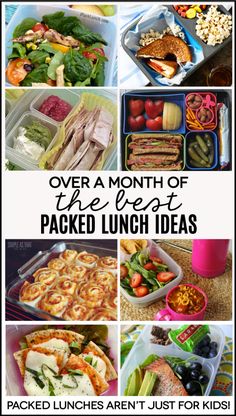 over a month of the best packed lunch ideas