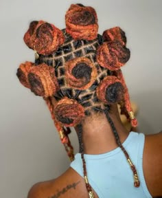 Cute Locs Hairstyles, Dreadlock Updos, Mirco Locs, Wedding Locs, Black Girls With Locs, Unique Loc Styles, Cute Locs, Cute Black Hairstyles, Bantu Knot Styles