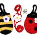 Crochet Pins, Bee Crochet, Easy Crochet Baby, Yarn Inspiration, Baby Mittens, Red Yarn, Crochet Purse, Crochet Bags Purses