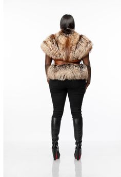 Charmane Fox Fur and Leather Vest – The Fancy Success