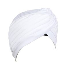 Instant Readymade Turban for Kids Head Wrap Lightweight Cap Headwear Sikh Pagri- White Free Size  HIGH QUALITY MATERIAL - 100% Stretchable Polyester FITS TO ANYONE – One size fits most adults our sizes will allow a full head of hair to easily and comfortably fit inside in the turban. SOFT, SMOOTH AND COMFORTABLE - You won't even notice it's there. Made in super soft Microfiber Polyester and stretchable material. feels so soft and comfortable on a bald head or a sensitive scalp, it keeps your hair inside and gives gorgeous punjabi look. Turban is head gear worn by people of different cultures which is not just another accessory but a symbol of honor and nobility. Perfectly Fit To Your Head - This turban is perfect for all occasions. Made by Hand Craftsmanship, It is beautifully crafted usin Makeup News, White Head, Kids Head, Head Gear, Sensitive Scalp, Bald Head, Indian Traditional, Tag Sale, Head Wrap