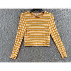 Tommy Jeans Striped Ribbed Top Women'S M Sunflower Combo Back Cutout Crew Neck Tommy Jeans Striped Ribbed Top Women's M Sunflower Combo Back Cutout Crew Neck Retail $55.00 Elevate Your Casual Wardrobe With This Tommy Jeans Striped And Ribbed Top In Size M. The Sunflower Combo Color Adds A Pop Of Color To Your Outfit, While The Classic/Fitted Sleeve And Crew Neck Design Provide A Comfortable Fit For Any Occasion. The Pullover Closure And Collaredless Feature Make It Easy To Wear, While The C Cotton Tunic Tops, Tommy Hilfiger Shorts, The Sunflower, Jeans Tops, Striped Jeans, Ribbed Top, Distressed Black Jeans, Black Ruffle, Polo Dress