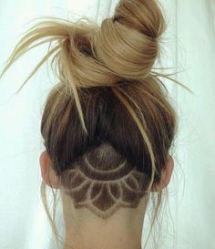 Shave Designs, Hair Tattoo Designs, Undercut Hair Designs, Side Shave, Undercut Hairstyles Women, Fine Hair Styles For Women, Undercut Long Hair, Shaved Hair Designs, Hair Tattoos