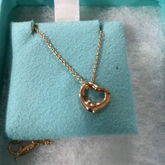 Brand New Rose Gold Elsa Peretti Open Heart Pendant Necklace. Worn Once! Comes With Blue Velvet Bag And Box! Jewelry Tiffany, Elsa Peretti, Tiffany Co Jewelry, Velvet Bag, Open Heart, Dream Jewelry, Heart Pendant Necklace, Blue Velvet, Tiffany & Co.