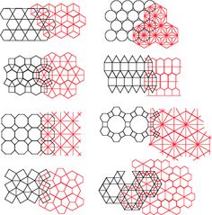 an image of different shapes and lines in the form of circles, squares, and rectangles