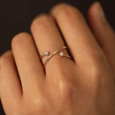 Diamond Ring / Open Cross Ring / Criss Cross Diamonds Ring / | Etsy Intertwined Ring, Cross Wedding, Meaningful Design, Ring Rosegold, Cross Ring, Cross Design, Fashion Ring