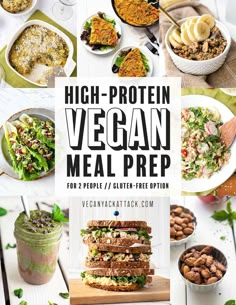 high - protein vegan meal prep for 2 people