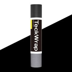 a black and white background with a tube of teckaway