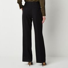 Deemed a Gotta-Have-It item for value you can count on every day! Perfectly tailored for your formal look, this pair of trousers from Worthington are cut in a high-rise to complement your silhouette. Made from a stretch twill-blend, these straight-leg pants are cut for a modern-fit with a flat-front finish, hook-and-eye with a zip closure, belt loops, and classic side and back pockets. Wear them with a blouse and heels.Front Style: Flat FrontFeatures: Stretch FabricClosure Type: Zipper, Hook & … Tailored Wide-leg Pants For Business Casual, Wide Leg Pants With Welt Pockets For Work, Elegant Wide-leg Dress Pants For Workwear, Elegant Wide Leg Dress Pants For Work, Elegant Wide-leg Dress Pants For Business Casual, Office Work Pants With Welt Pockets, Ankle Length, Tailored Wide Leg Career Pants, Tailored Wide Leg Pants For Office, Chic Straight Career Pants