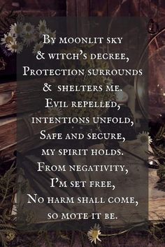 Witchcraft Spells For Beginners, Spells For Beginners, Witch Quotes, Easy Spells, Protection Spell