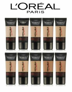 1.0 FL Oz / 30 mL Each Please note: Many of our cosmetic items are retail shelf pulls (meaning product that has been taken off of store shelves to make room for changing/new inventory).  Because of this you may find some light packaging damage such as scratches, sticker residue, dents or taped packages. It is important to know this light wear affects only the packaging, not the product itself. The product itself is brand new & often in still sealed packaging.  Some products may have been discont Loreal Infallible Foundation, Loreal Cosmetics, Infallible Pro Matte Foundation, Infallible Foundation, Infallible Pro Matte, Foundation Brands, Loreal Infallible, Loreal Paris Infallible, Makeup Deals