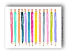 colorful pencils lined up with the words tuesday tips