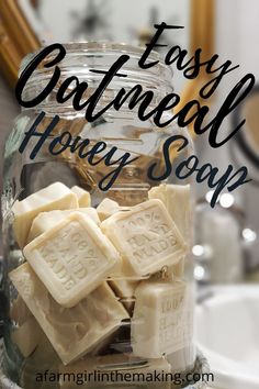 easy homemade honey soap recipe in a jar