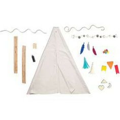 diy teepee kit Felt Feathers, Diy Tipi, Diy Teepee, Foam Stamps, Felt Banner, Pom Pom Garland, We R Memory Keepers, Memory Keepers, Bottle Painting