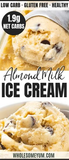 Sugar-Free Almond Milk Ice Cream Recipe Keto Almond Milk Ice Cream, Keto Almond Milk Recipes, Low Carb Ice Cream Recipe Machine, Almond Milk Pudding Recipe, Keto Recipes With Almond Milk, Almond Milk Ice Cream Recipe Machine, Desserts With Almond Milk, Sugar Free Ice Cream Recipes For Machine, Ww Ice Cream Recipe