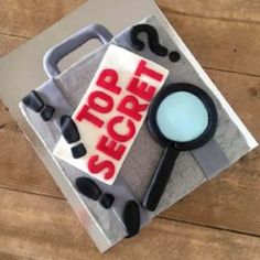 Spy Party Cake Ideas, Birthday Cake Diy