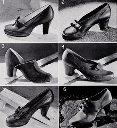 Edwardian Era Fashion, 1940s Fashion Women, Kawaii Clothes Goth, Shoes For Ladies, 40s Style, Feminine Shoes