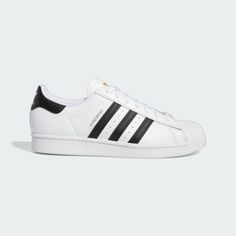 adidas Superstar ADV Shoes - White | Free Shipping with adiClub | adidas US Adidas Originals Superstar Outfit, 2025 Shoes, Adidas Superstar Black And White, Superstars Adidas, Superstar Outfit, Adidas Superstar Black, Black Adidas Shoes, Adidas Golf Shoes, Adidas Superstar Women