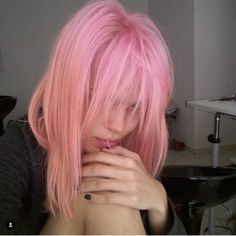 Light Pink Hair, Creative Hair Color, Hair Magazine, Hair Advice, Neon Aesthetic, Hair Color Pink, Dye My Hair, Hair Reference, Hair Inspo Color