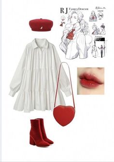 Mode Chanel, Mode Inspo, 가을 패션, Mode Inspiration, Casual Style Outfits, Kpop Fashion, Lookbook Outfits, Red Shoes, Outfits Casuales