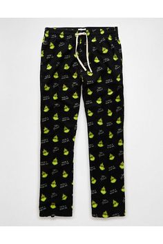 Super soft flannel fabric/Grinch graphics Fall Loungewear Bottoms With Graphic Print, Graphic Print Fall Loungewear Bottoms, Graphic Print Loungewear Bottoms For Fall, Fall Graphic Print Cotton Pants, Graphic Print Cotton Bottoms For Fall, Winter Cotton Pants With Graphic Print, Winter Pants With Graphic Print And Relaxed Fit, Winter Relaxed Fit Pants With Graphic Print, Winter Graphic Print Relaxed Fit Pants