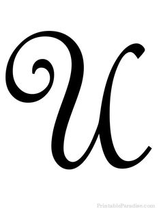 the letter c is made up of swirly black letters on a white background,