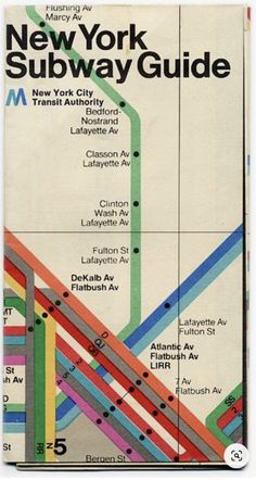 the new york subway map is shown in black and white, with colorful lines on it