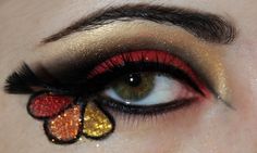 Holiday Eyeshadow, Intense Makeup, Hooded Eye Makeup Tutorial, Christmas Eye Makeup, Makeup Charts