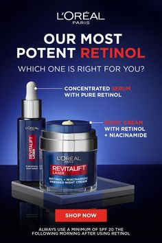 Retinol Vitamin C, L’oréal Retinol, Loreal Revitalift Vitamin C, Roc Retinol Correxion Deep Wrinkle Night Cream, Roc Retinol Night Serum Capsules, Retinol Night Cream, Night Serum, Soybean Oil, Reduce Wrinkles