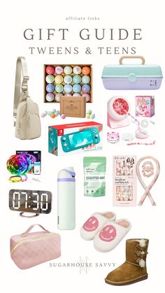 Holiday gift ideas for girls ages 8-12 Girl Necessities, Gift Ideas For Teens, Boss Christmas Gifts, Girls Gift Guide, Teen Christmas Gifts, Cutout Bodysuit