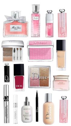 plusieurs produits diors Makeup Dior, Dior Cosmetics, Dior Beauty, Lip Balms