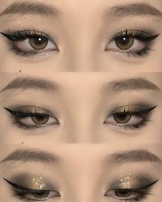 Makeover Makeup, Eye Makeup Looks, Doll Eye Makeup, Cute Eye Makeup, Korean Eye Makeup, Ethereal Makeup, Elegant Beauty