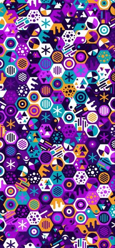 an abstract background with many different shapes