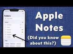 an iphone with the text apple notes did you know about this?