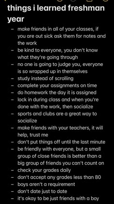 #fyp #foryoupage #freshman #freshmanadvice #highschool #advice Back To School Highschool Freshman Tips, Highschool Back To School List, High School Freshman School Supply List, First Year Of Highschool, Highschool Essentials Freshman Year, Highschool Must Haves, First Day Of School Tips Highschool, Freshman Advice Highschool, College Advice Freshman Tips