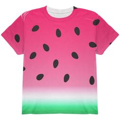 Summer Sun Watermelon Ombre Costume All Over Youth T Shirt Watermelon Costume, Watermelon Shirt, Watermelon Decor, Watermelon Pattern, Donut Party, Old Glory, Summer Sun, Kid Stuff, Dye Sublimation