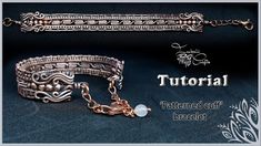 Wire Bracelet Tutorial, Wrap Bracelet Tutorial, Wire Projects, Wire Wrap Bracelet, Wire Tutorials, Bijoux Fil Aluminium, Wire Wrapped Jewelry Diy, Wire Wrapped Jewelry Tutorials, Wire Jewelry Tutorial