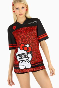 Hello Kitty Peek A Boo Touchdown - LIMITED ($119AUD) by BlackMilk Clothing Hello Kitt, Holly Black, Stockings Lingerie, Waist Training Corset, Galaxy Print, Black Corset, Peek A Boo