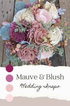 Mauve & Blush Wedding Inspiration, Wood Flower Bouquets, Wedding bouquets, Artificial Flowers.Immerse yourself in the enchanting world of mauve and blush wedding inspiration with our stunning wood flower bouquets. Perfect for brides seeking timeless elegance, our meticulously crafted arrangements capture the essence of romance and sophistication. Say "I do" surrounded by the beauty of lifelike artificial flowers that will last forever, adding a touch of everlasting charm to your special day. Dusty Rose Wedding Theme, Oaxaca Wedding, Midnight Blue Wedding, Rose Wedding Theme