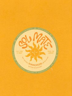 the sunbreen logo is shown on an orange paper sheet that says, go make