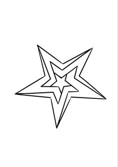 a black and white drawing of a star