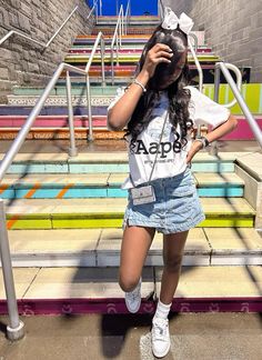 Bape Outfits, Bape Black, Fly Girls, Stylish Summer Outfits, Cute Swag Outfits