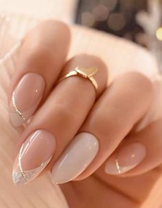 Off White Bridal Nails, Acrylic Nails Gel Polish Ideas, Nails Design For Bride, Nail Ideas For Formal, I Do Nails For Bride, Simple Gem Designs On Nails, Romantic Nails Brides, Matric Nails, Bride Nail Designs