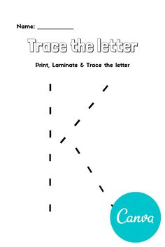 trace the letter and draw it out with this printable worksheet for kids